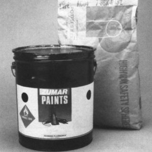 Non-reflective traffic paint