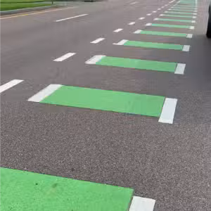 Preform bike lane markings