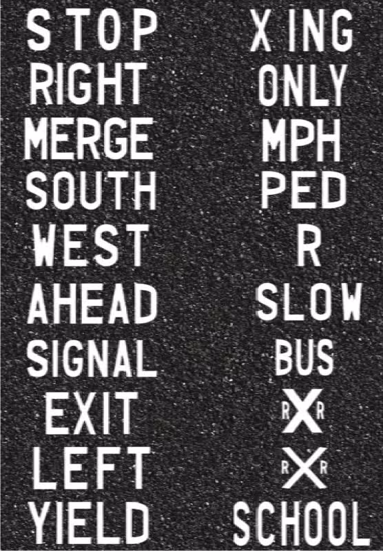 Preform letters and numbers examples