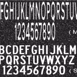 Preform letters and numbers examples